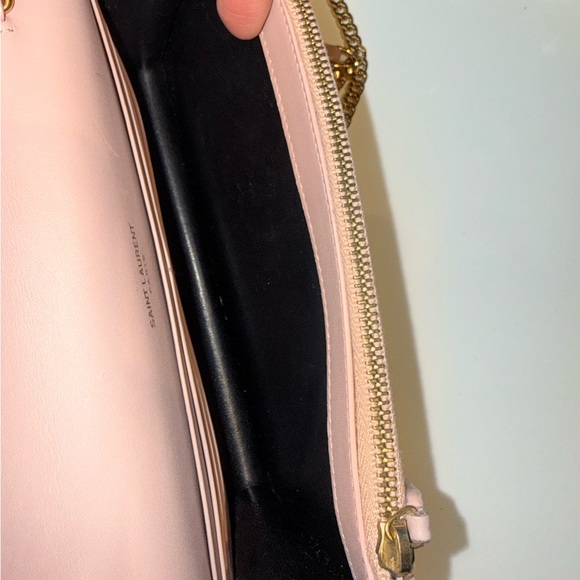 Yves Saint Laurent Pink Clutch with Gold Chain - Picture 8 of 9